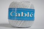 Cable 5 - Biały ze srebrem - 001S