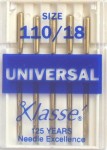 Igły maszynowe Klasse - uniwersalne - rozmiar 110 - 5szt