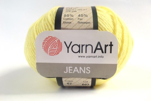 Jeans - Żółty jasny - 67