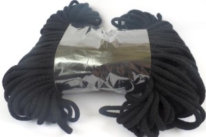 Sznurek bawełniany 5mm - Czarny