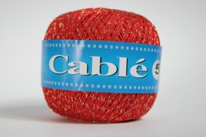 Cable 5 - Czerwony ze złotem - 08G