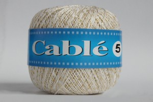 Cable 5 - Biały ze złotem - 001G