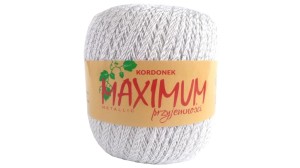 Maximum metalic - Biały ze srebrną nicią