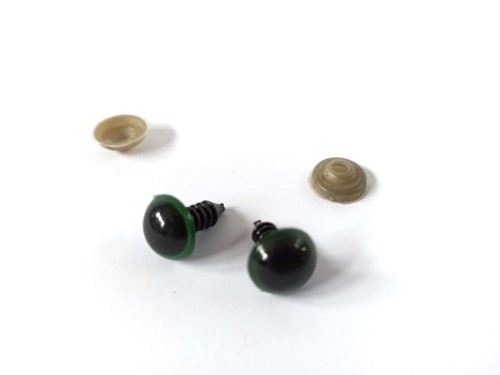 Oczka bezpieczne do zabawek - 12mm - zielone