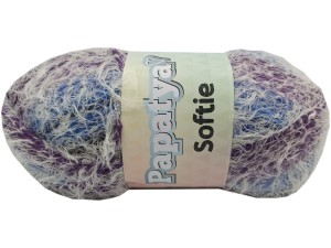 Softie - 710  - Fioletowo-niebiesko-stalowy z białym włosiem