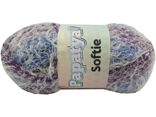 Softie - 710  - Fioletowo-niebiesko-stalowy z białym włosiem