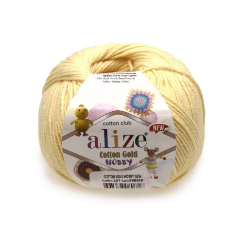 Cotton Gold Hobby - 187 - Żółty bananowy
