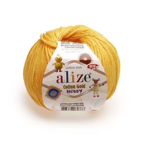 Cotton Gold Hobby - 216 - Żółty