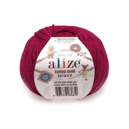 Cotton Gold Hobby - 390 - Bordowy