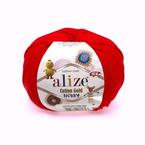 Cotton Gold Hobby - 056 - Czerwony