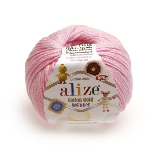 Cotton Gold Hobby - 518 - Różowy jasny