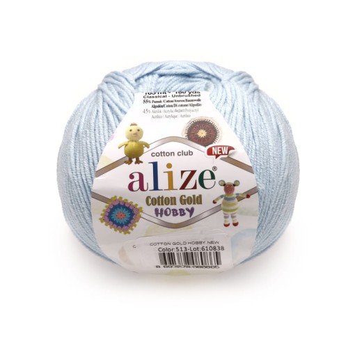 Cotton Gold Hobby - 513 - Niebieski jasny