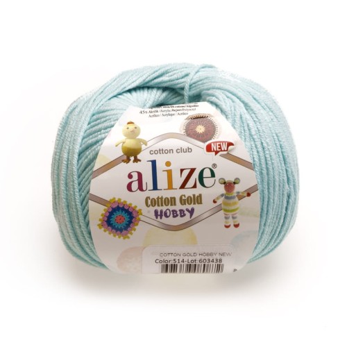 Cotton Gold Hobby - 514 - Seledyn jasny