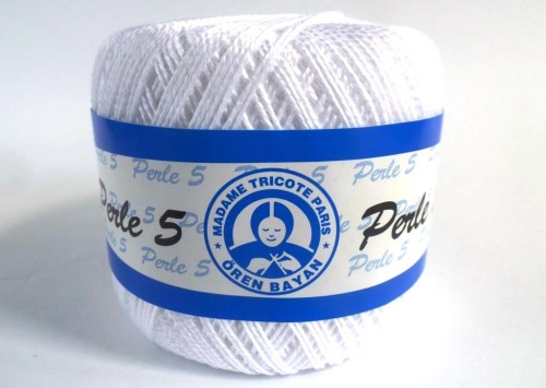 Perle 5 - 0000 - Biały