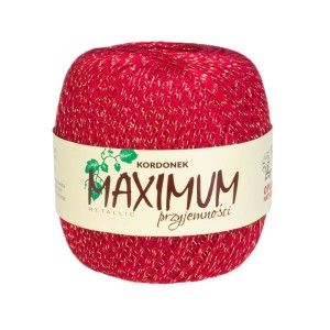 Maximum metalic - Czerwony ze złotą nicią - 1554