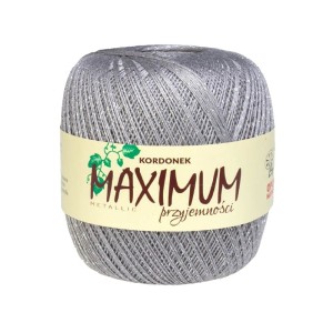 Maximum metalic - Szary ze srebrną nicią - 1815