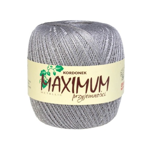 Maximum metalic - Szary ze srebrną nicią - 1815