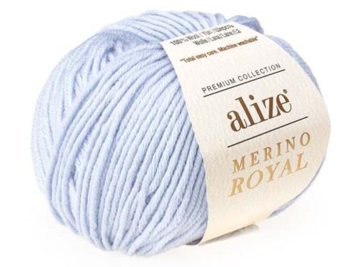 Włóczka Merino Royal - 480 - Niebieski