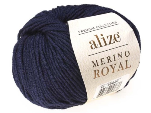 Włóczka Merino Royal - 058 - Granatowy