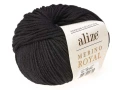 Włóczka Merino Royal - 060 - Czarny