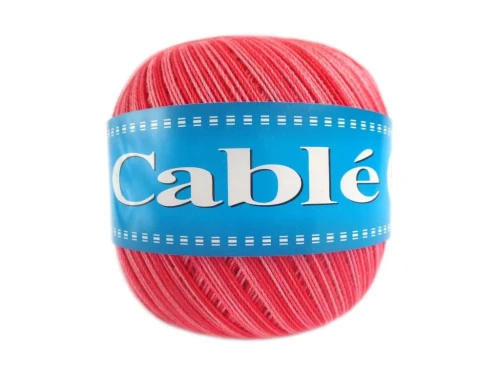 Cable 5 melanż - 9205 - Czerwony