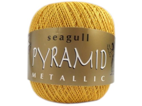 Maxi/Pyramid - Żółty ze złotem - 2347