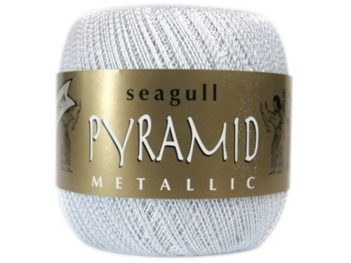 Maxi/Pyramid - Biały ze srebrem - 1003