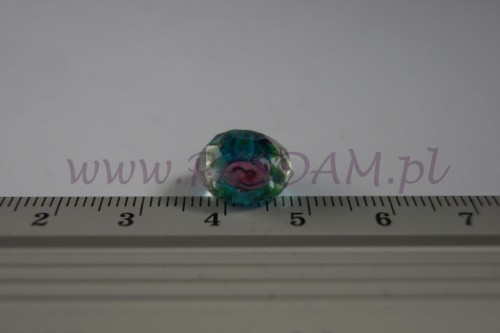 Koraliki Lampwork - Różyczki morskie