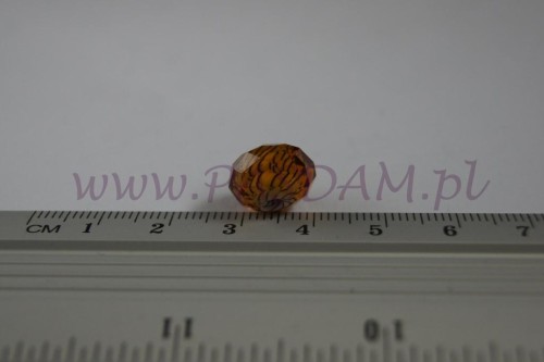 Koraliki Lampwork - Zebra żółta